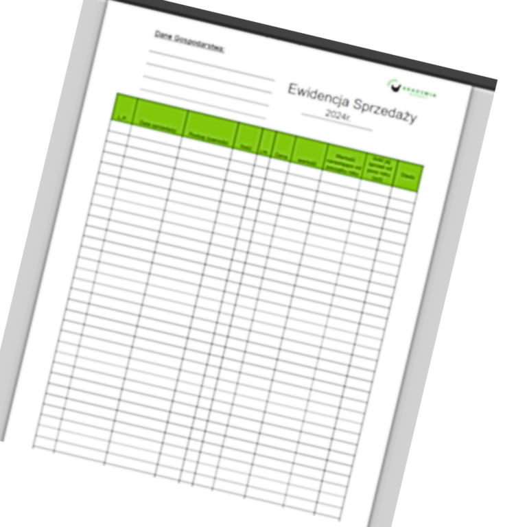Ewidencja sprzedaży jaj
